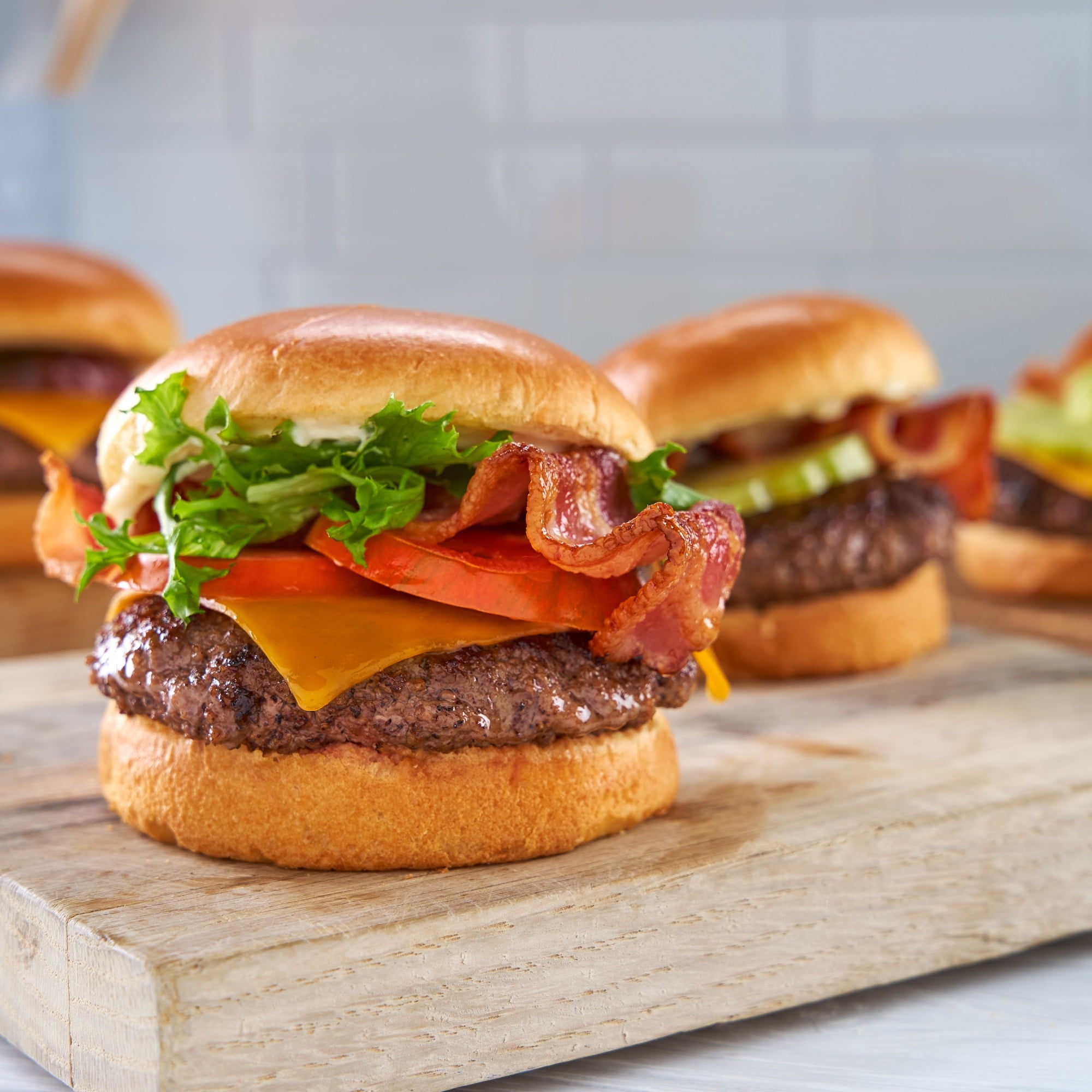 Fresh, All Natural Ground Beef Chuck Patties, 80% Lean, 4 Count, 1.33 lb Tray