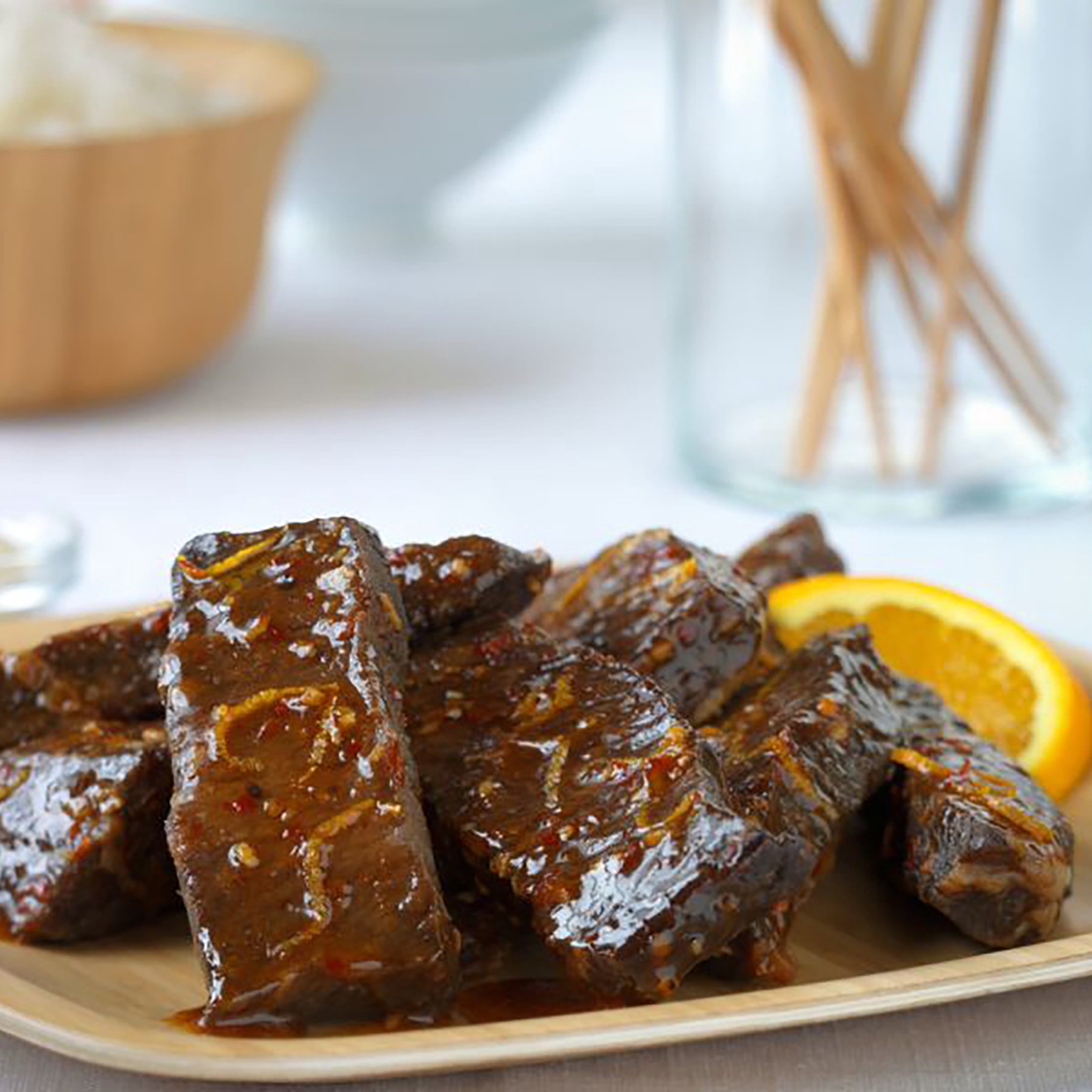 Pork Country Style Ribs Boneless, 6 count, 1.241 - 2.07 lb Tray