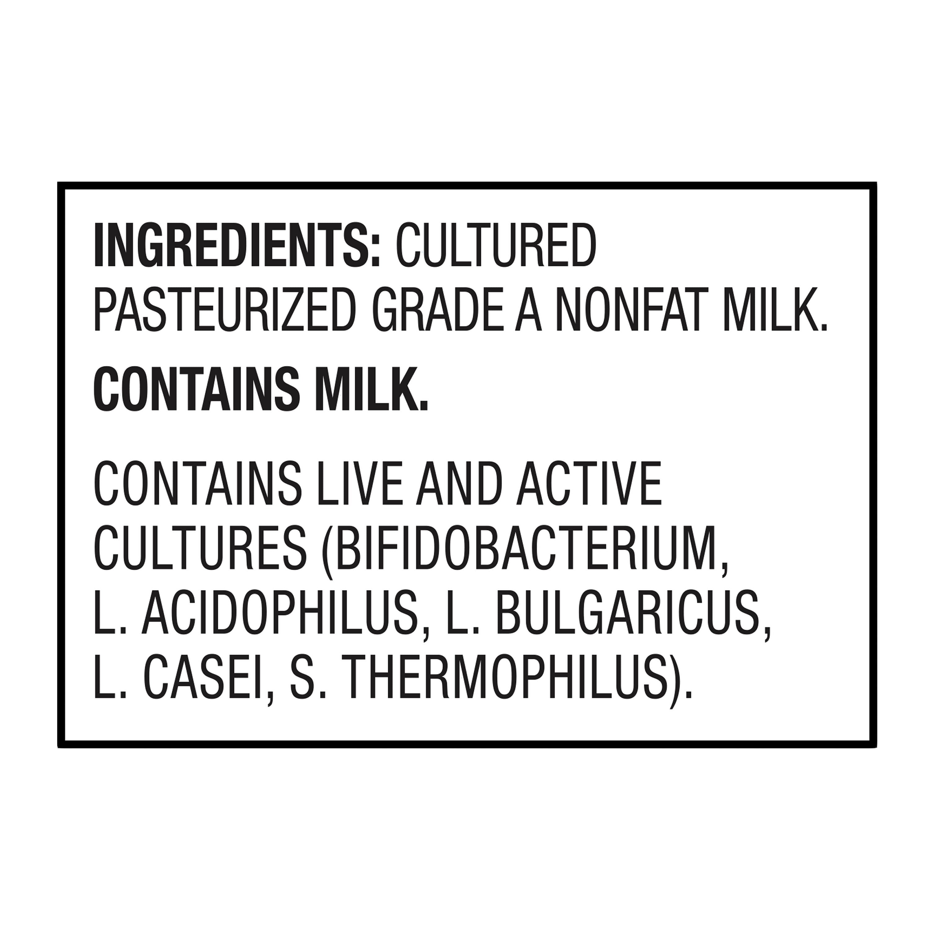 Great Value Greek Plain Nonfat Yogurt, 32 oz, Tub