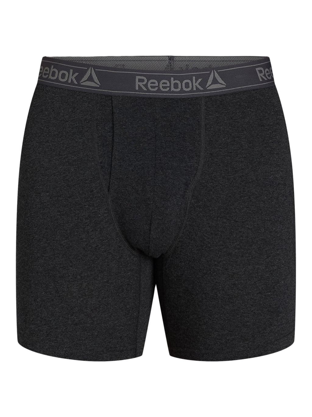 Reebok Men's Underwear Performance Cotton Stretch Regular Leg Boxer Briefs, 6-Pack