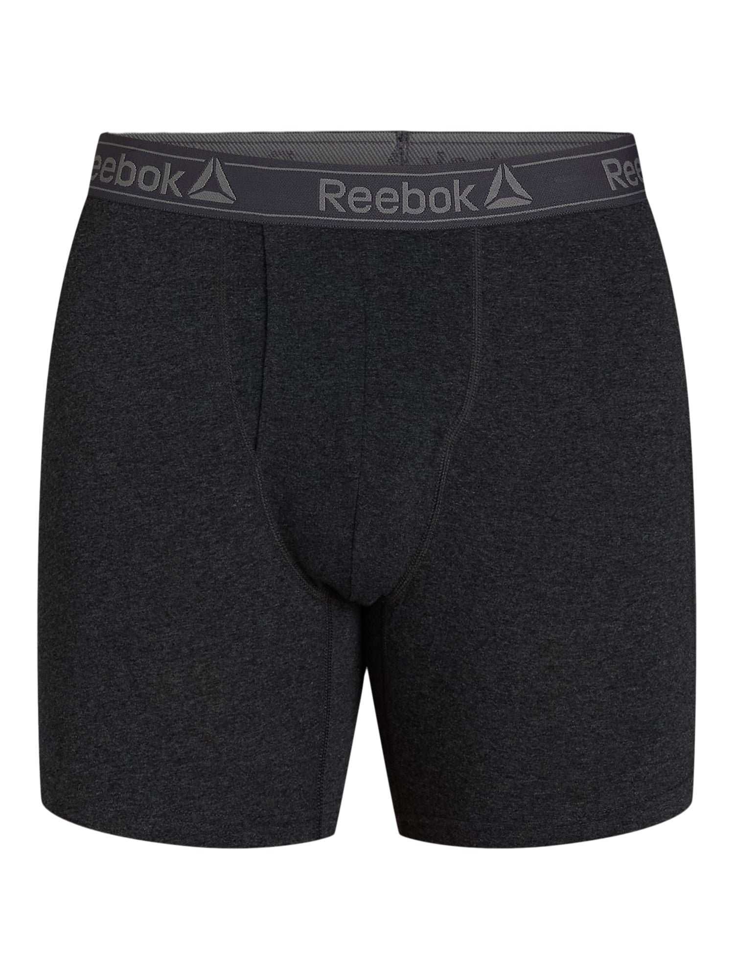 Reebok Men's Underwear Performance Cotton Stretch Regular Leg Boxer Briefs, 6-Pack