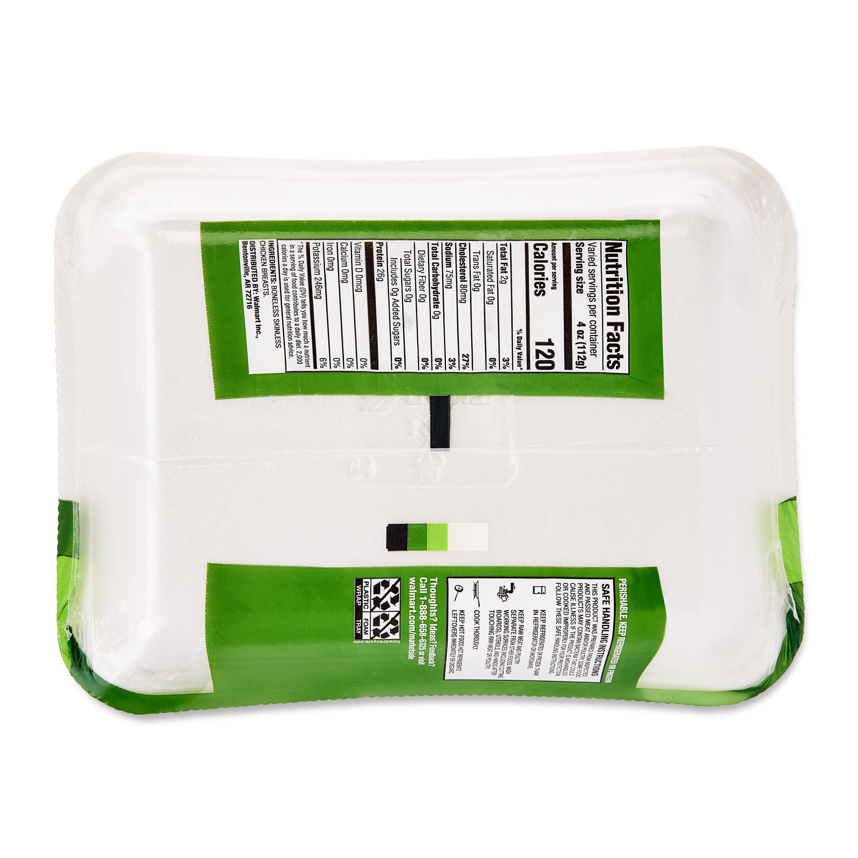 Marketside Antibiotic-Free Boneless Skinless Chicken Breasts, 1.3 - 3.0 lb