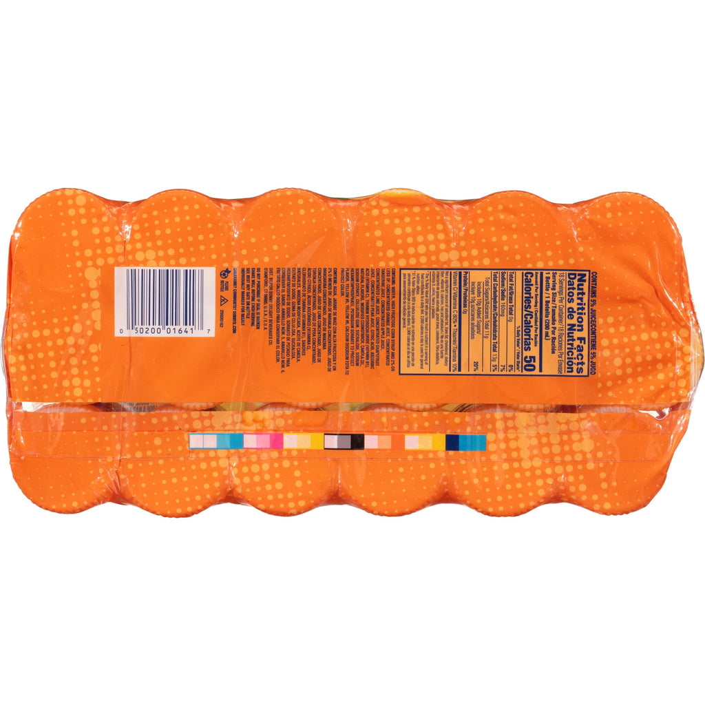 SUNNYD Tangy Original Shelf Stable Orange Juice Drink, 18 Count, 6.75 fl oz Bottles